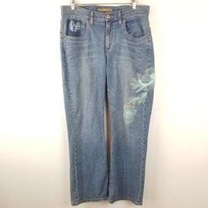Z. Cavaricci Vintage Beaded High Rise Jeans